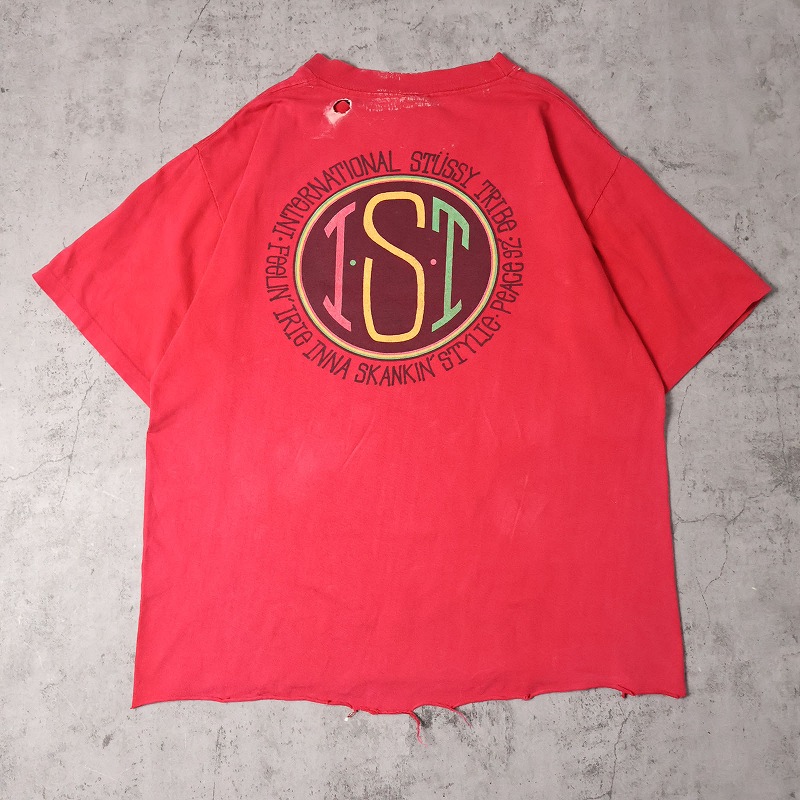 80's old stussy Design Tee “黒タグ” “後付けタグ(他社ボディ