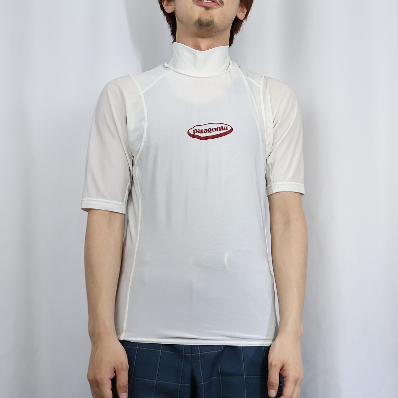 パタゴニア アウトドア ラッシュガード Tシャツ 半袖 白