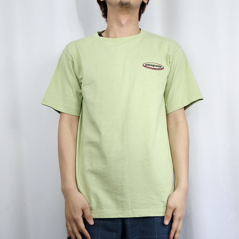 【おまけ付】 90s 90年代 パタゴニア │ヴィテージ古着 黄色 半袖 アウトドア 半袖Tシャツ