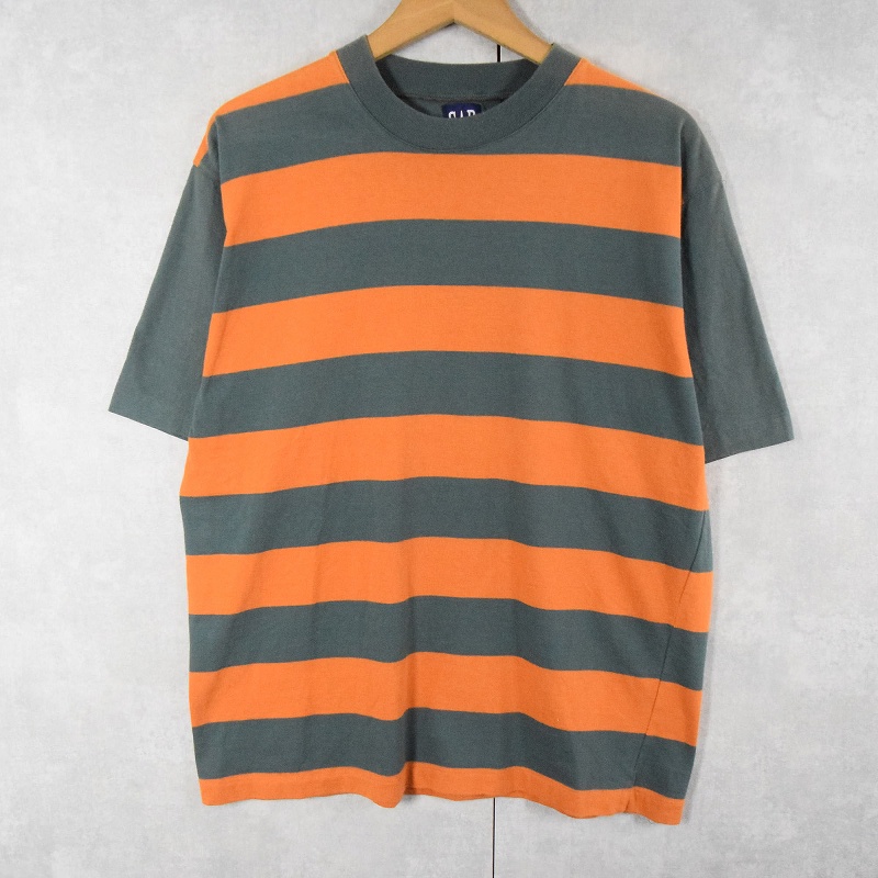 90s 90年代 オールドギャップ OLDGAP 半袖 オレンジ グリーン 緑