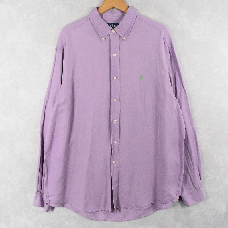 最大15%OFFクーポン POLO ポロラルフローレン 長袖 ピンク ライトパープル 薄紫 クッション・座布団