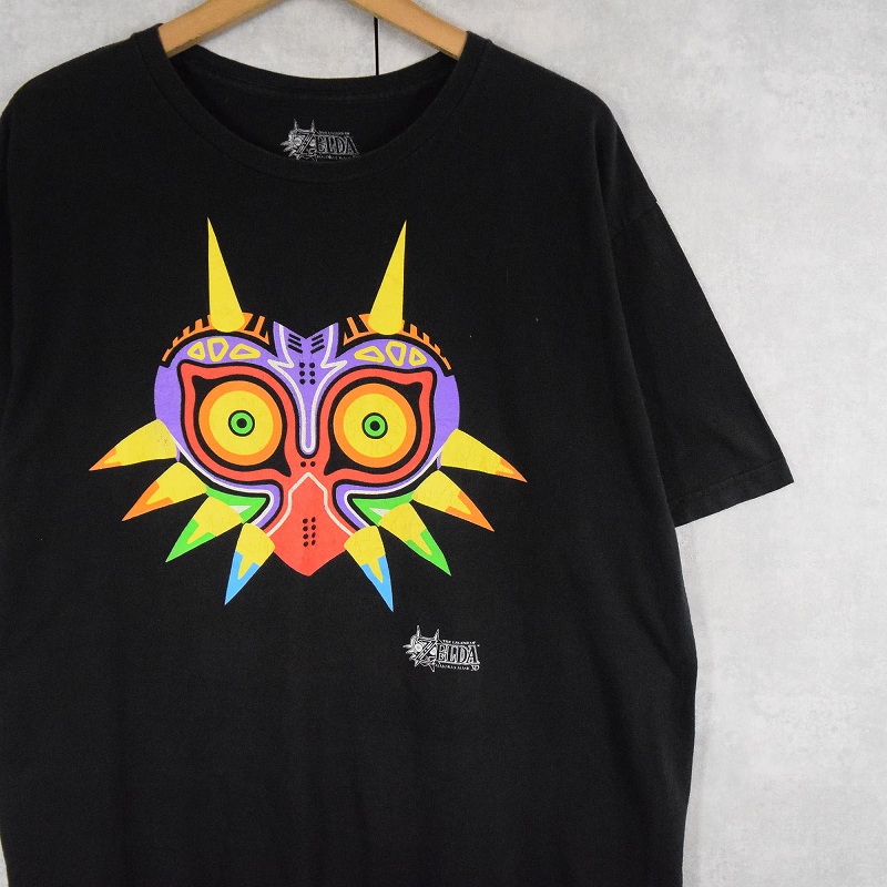 レア】ゼルダの伝説 ムジュラの仮面 Tシャツ US古着 黒 Nintendo