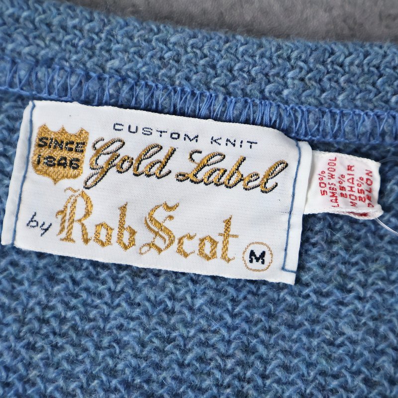 60s ROB SCOT THUNDERBIRD MOTIF MOHAIR KNIT CARDIGAN. | 古着