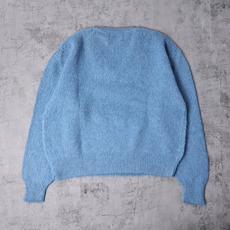 60年代 60s ロブスコット 水色 シャギーニット Vネック 60年代 60s ロブスコット 水色 シャギーニット Vネック