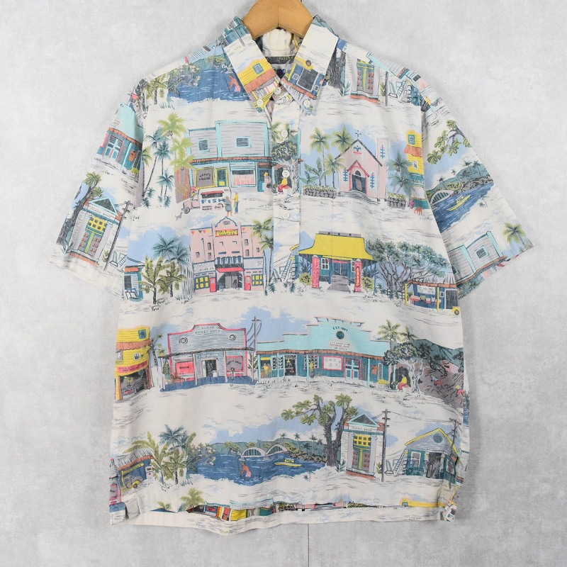 【新発売】今週の市販 90年代 90s 総 ハワイアンシャツ アロハシャツ レインスプーナー トップス